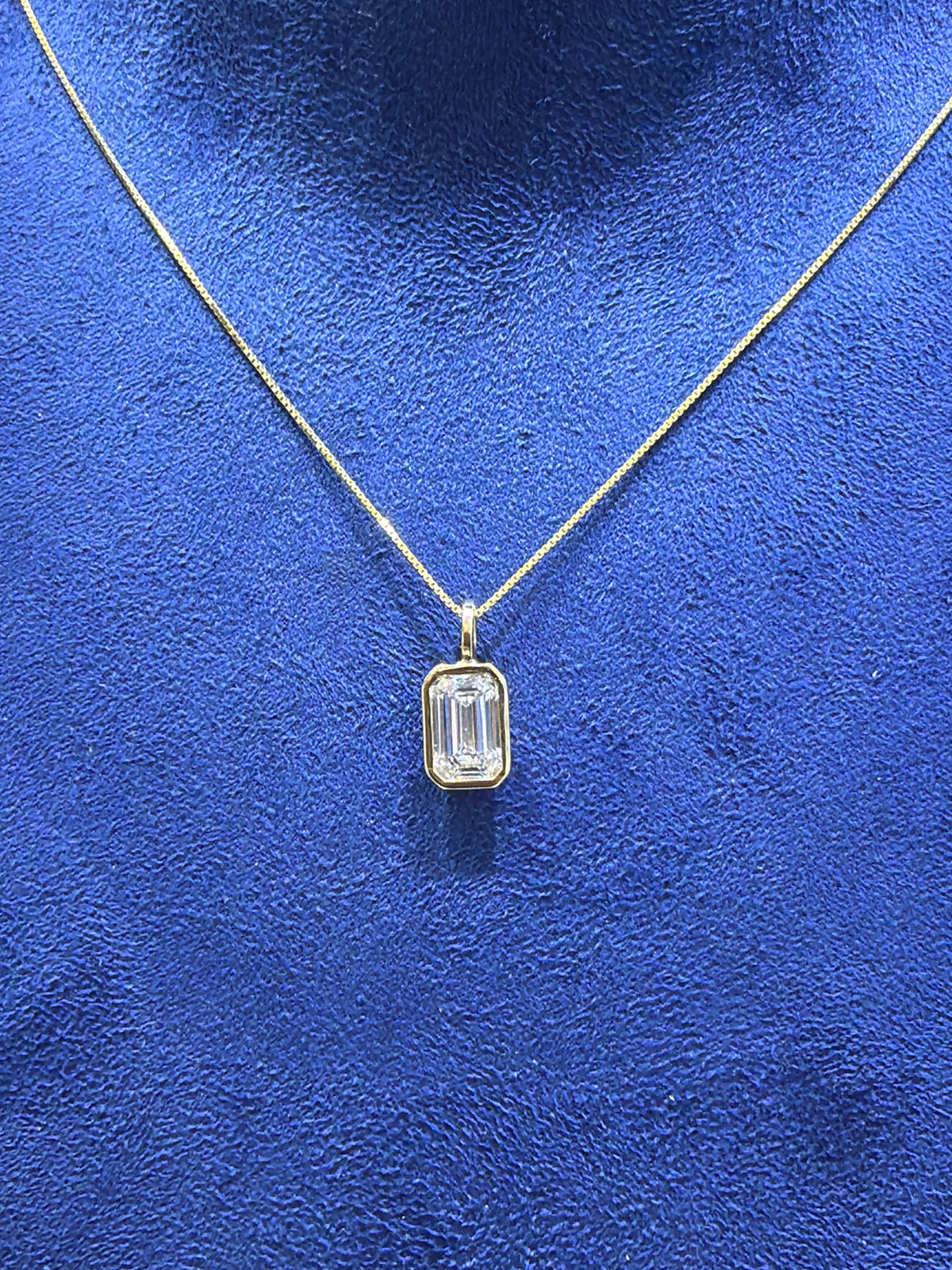 Emerald Diamond Pendant